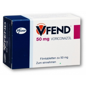 VFEND 50 MG ( VORICONAZOLE ) 10 FILM-COATED TABLETS